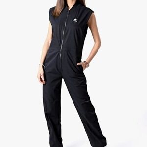 NWT Adidas Sleevless Black Jumpsuit (Boilersuit) XS/SM/MED